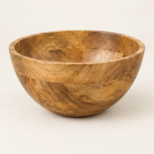 Hand-turned Mango Wood Salad Bowl
