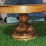 Closeup side view after walnut polish